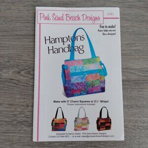 Quilted Purse Sewing Pattern Hamptons Handbag by Pink Sand Beach Designs